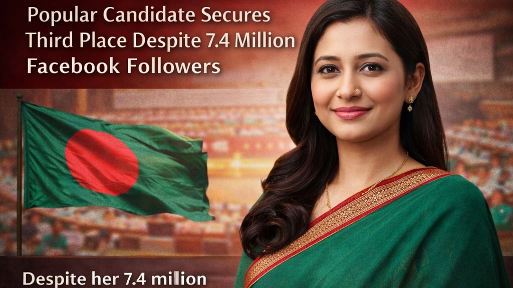 Bangladeshi Candidate Tasnim Zara Defeated, Finishes Third Despite 7.4 Million Facebook Followers